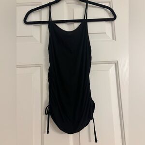 BB Dakota by Steve Madden Ruched Black Tank